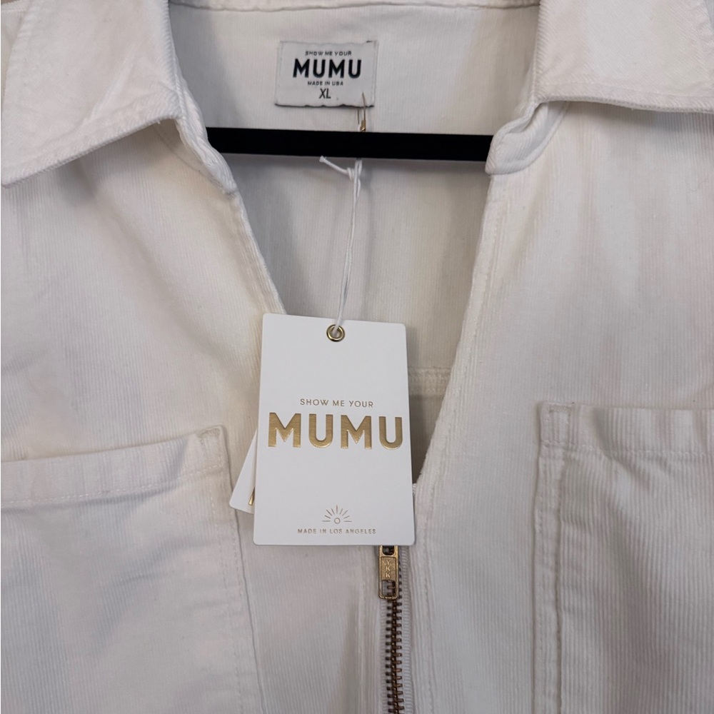 Show Me Your Mumu Ranch White Zip-Up Romper - Picture 2 of 4